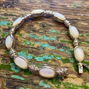 Sterling Silver Mother of Pearl Bracelet